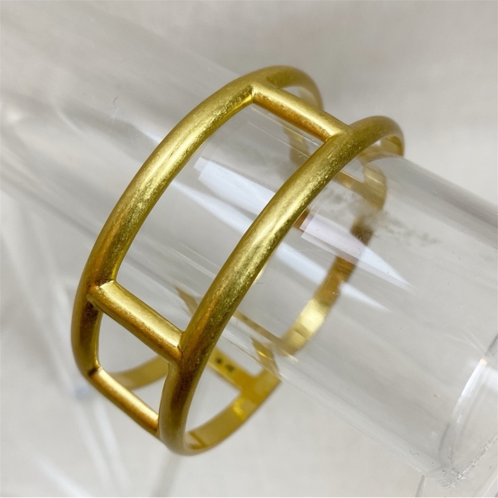 Madewell Gold Toned Open Grid Bangle Bracelet